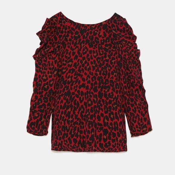 Puff sleeve leopard shirt - Picture 4 of 8